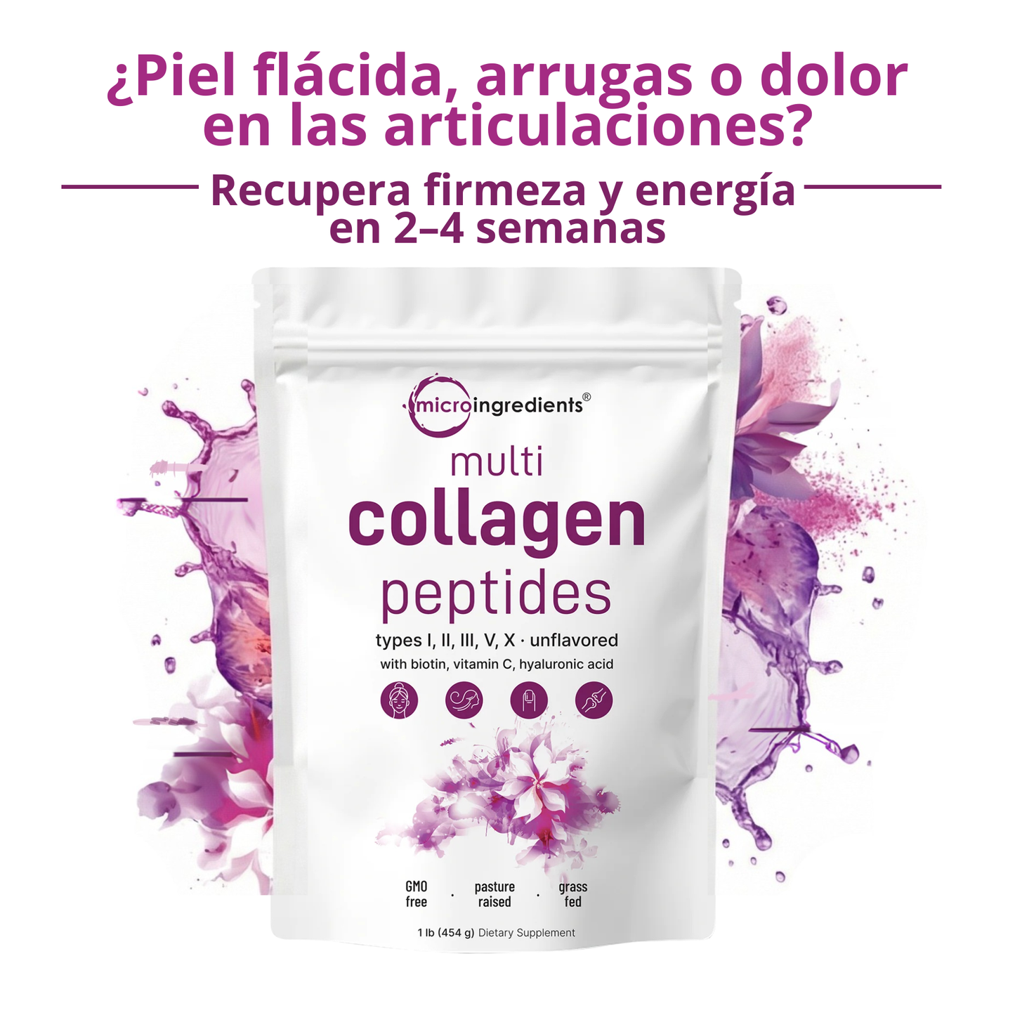 Colágeno con péptidos